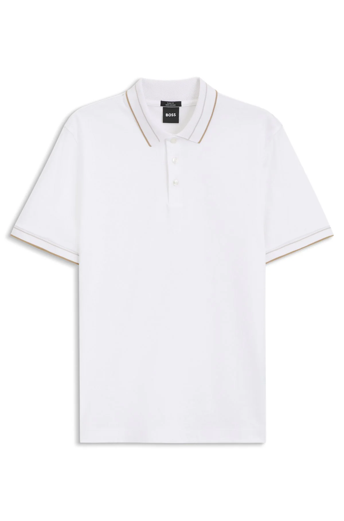 SLIM-FIT POLO SHIRT IN MERCERIZED COTTON - 1