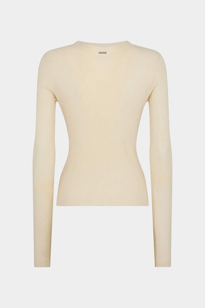 DSQUARED2 RIBBED V COLLAR PULLOVER outlook