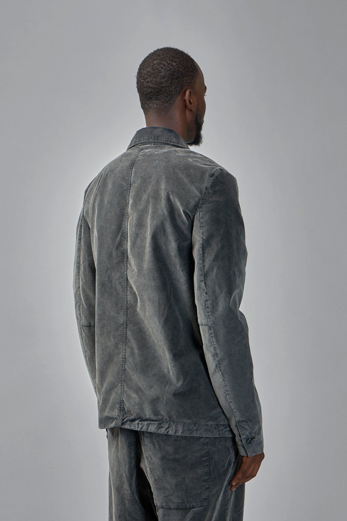 Regular Fit Velvet Blazer - 4
