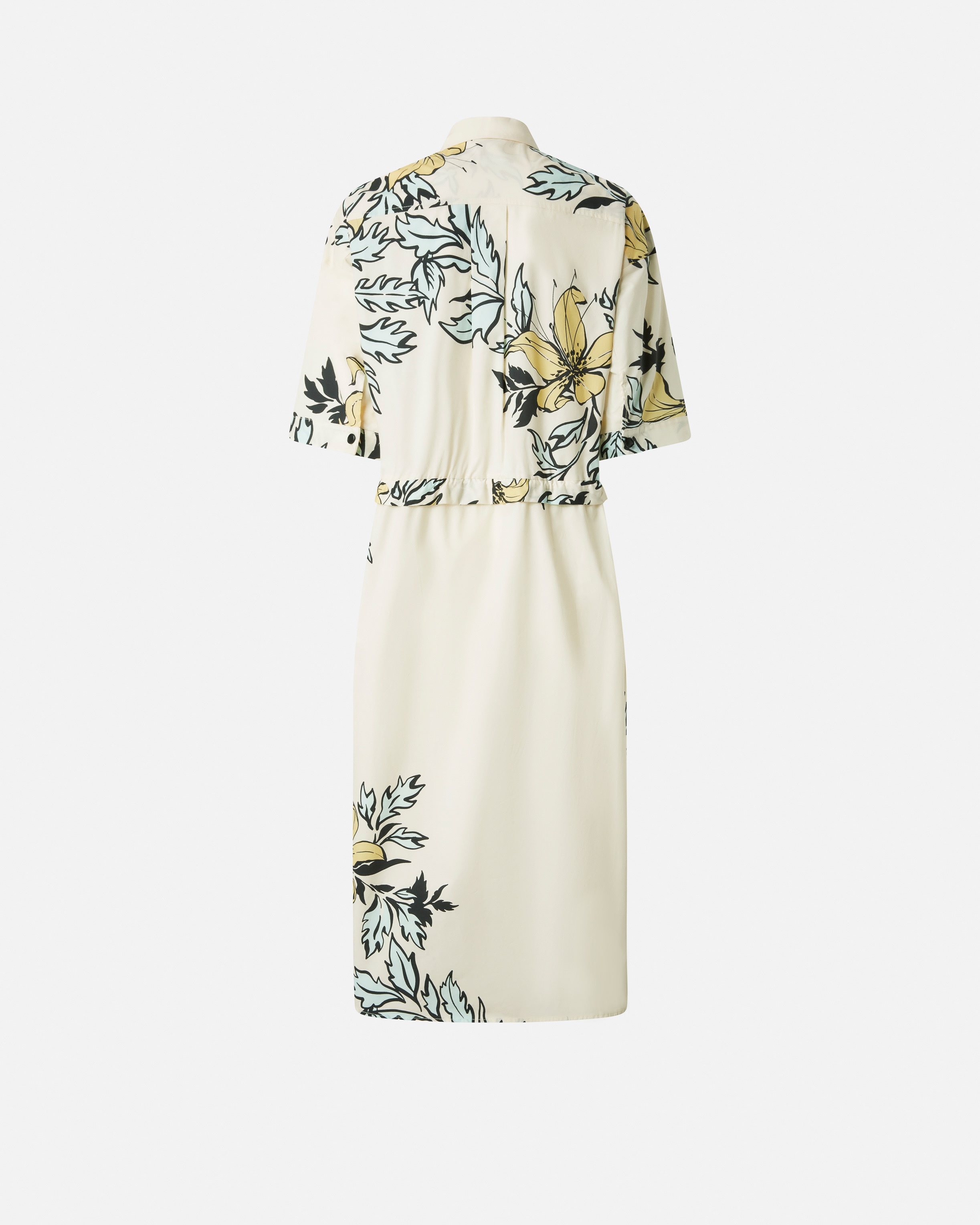 FLORAL PRINT SHIRT DRESS - 6