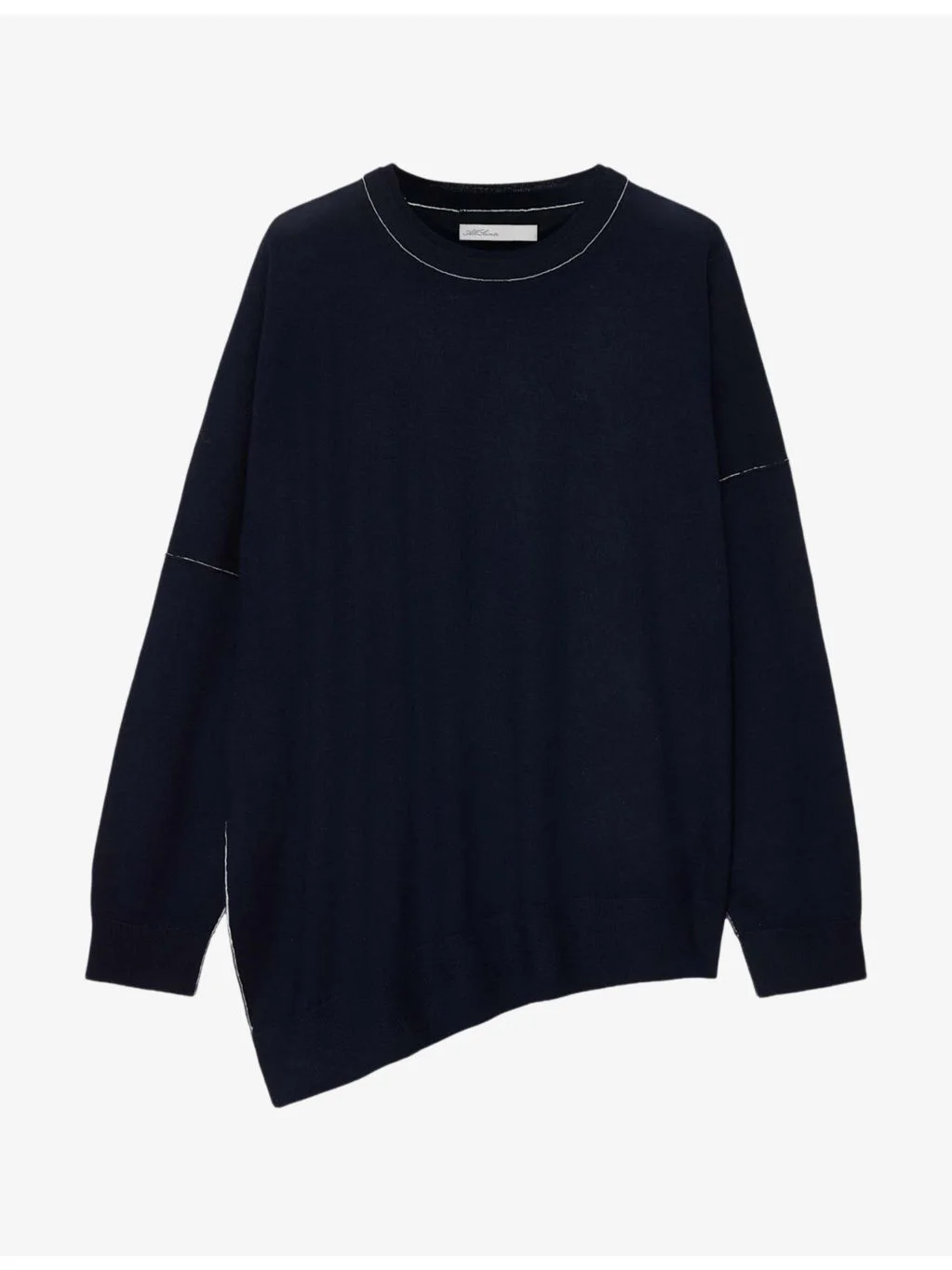 Martel Asymmetric-Hem Wool Jumper - 1
