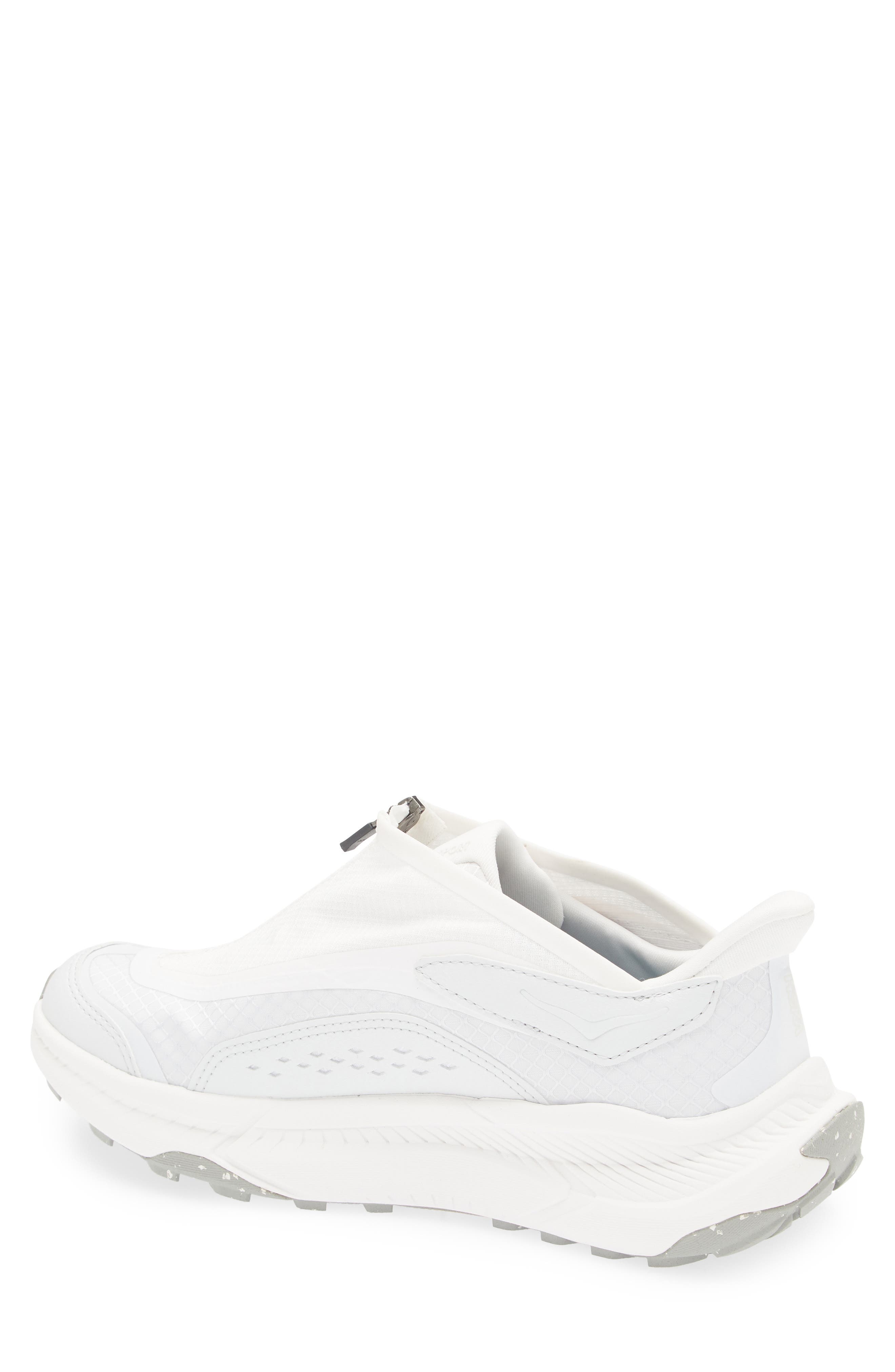 HOKA Gender Inclusive Project Transport Zip Sneaker in White /Cosmic Grey at Nordstrom - 2