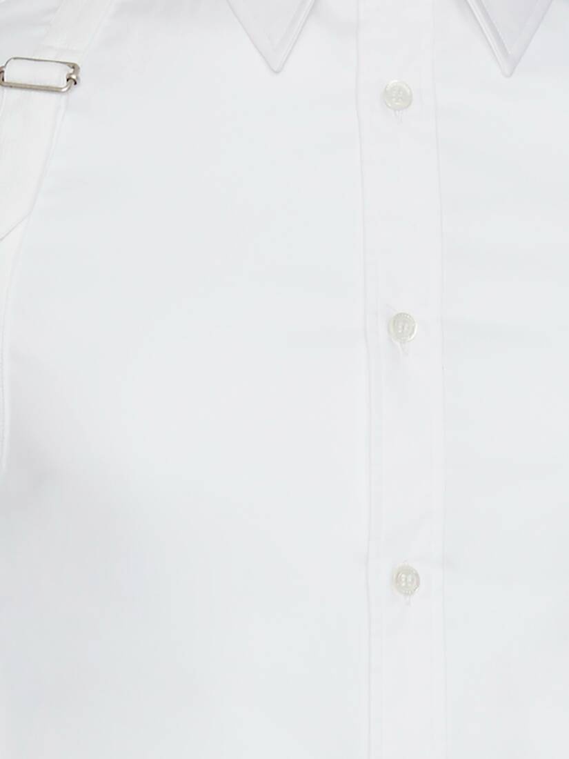 Cotton Poplin Shirt in White - 6