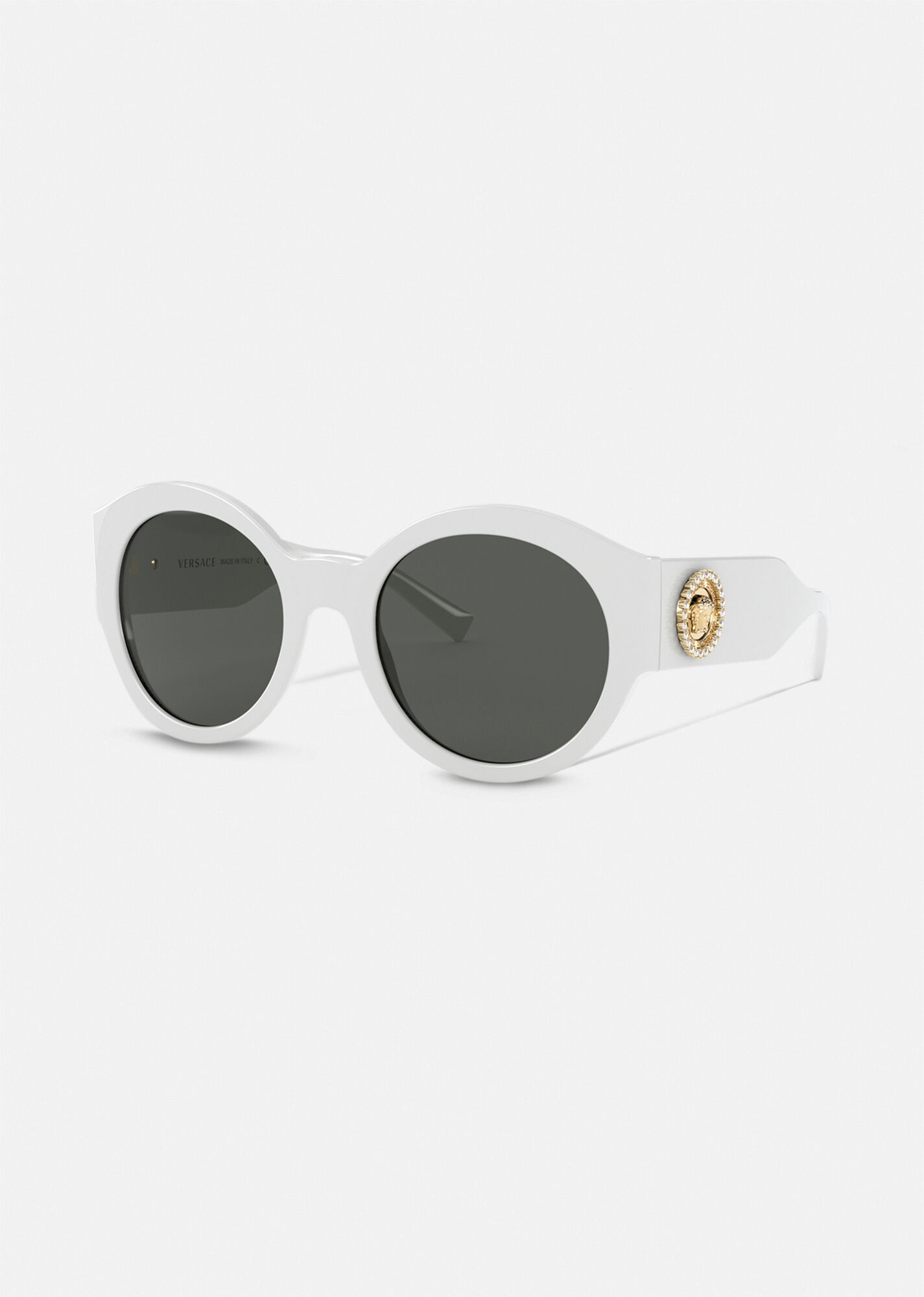 Round Medusa Crystal Sunglasses - 1