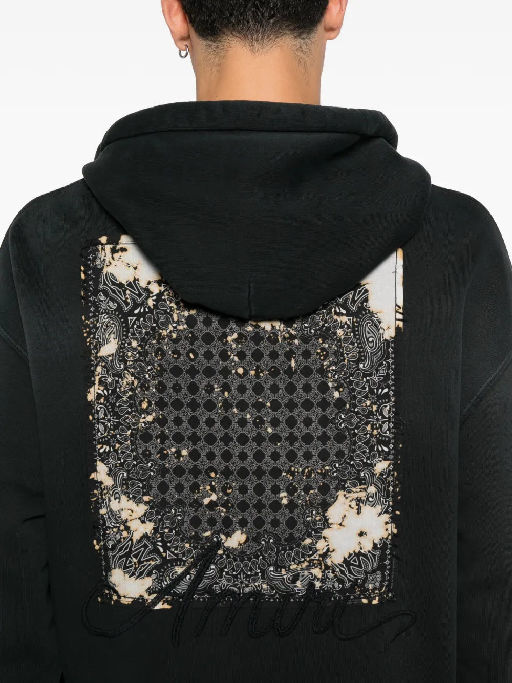 Amiri Men Hoodie With Embroidery And Drawstring - 4