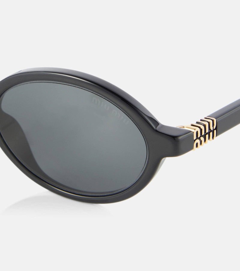 Miu Miu Logo round sunglasses outlook