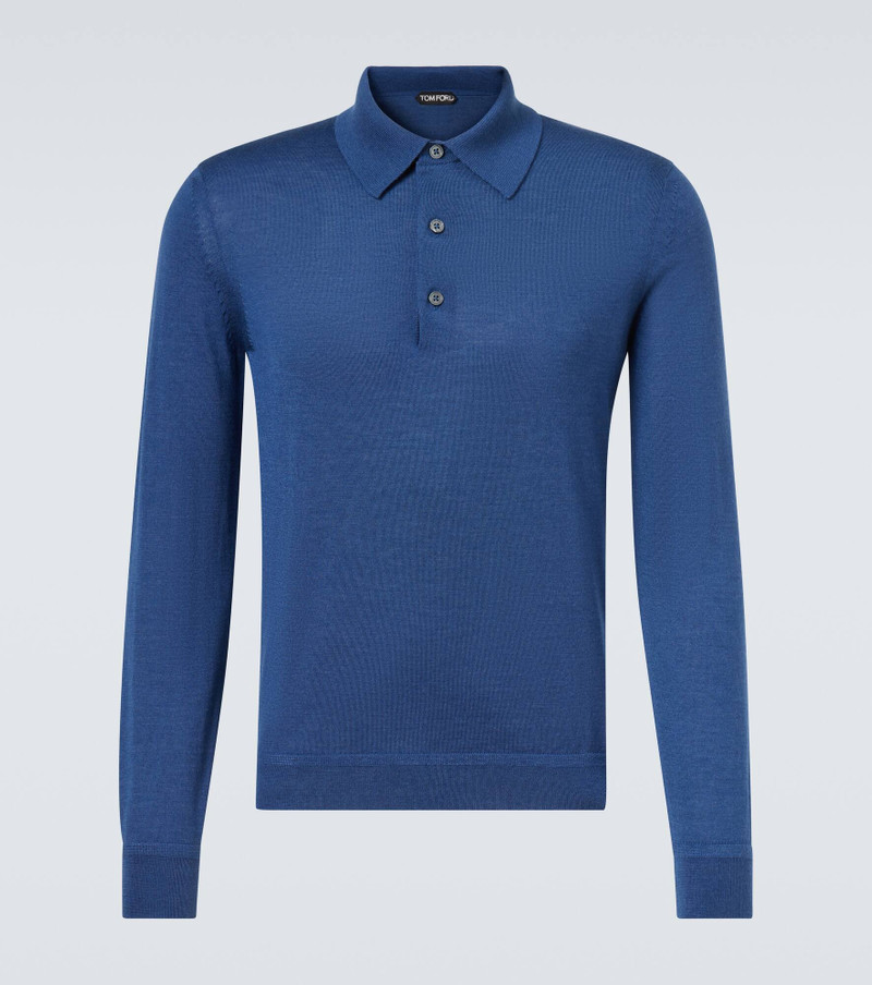 Cashmere and silk polo sweater 1