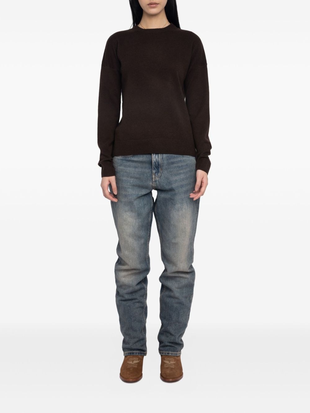 Cici heart-patch sweater - 2