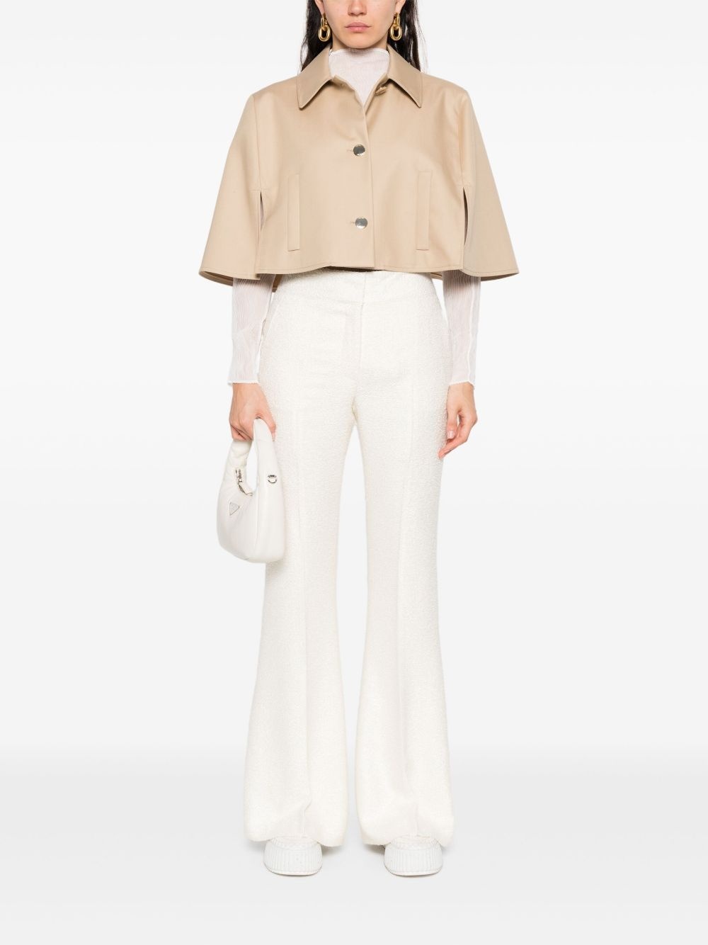 silk flared trousers - 2