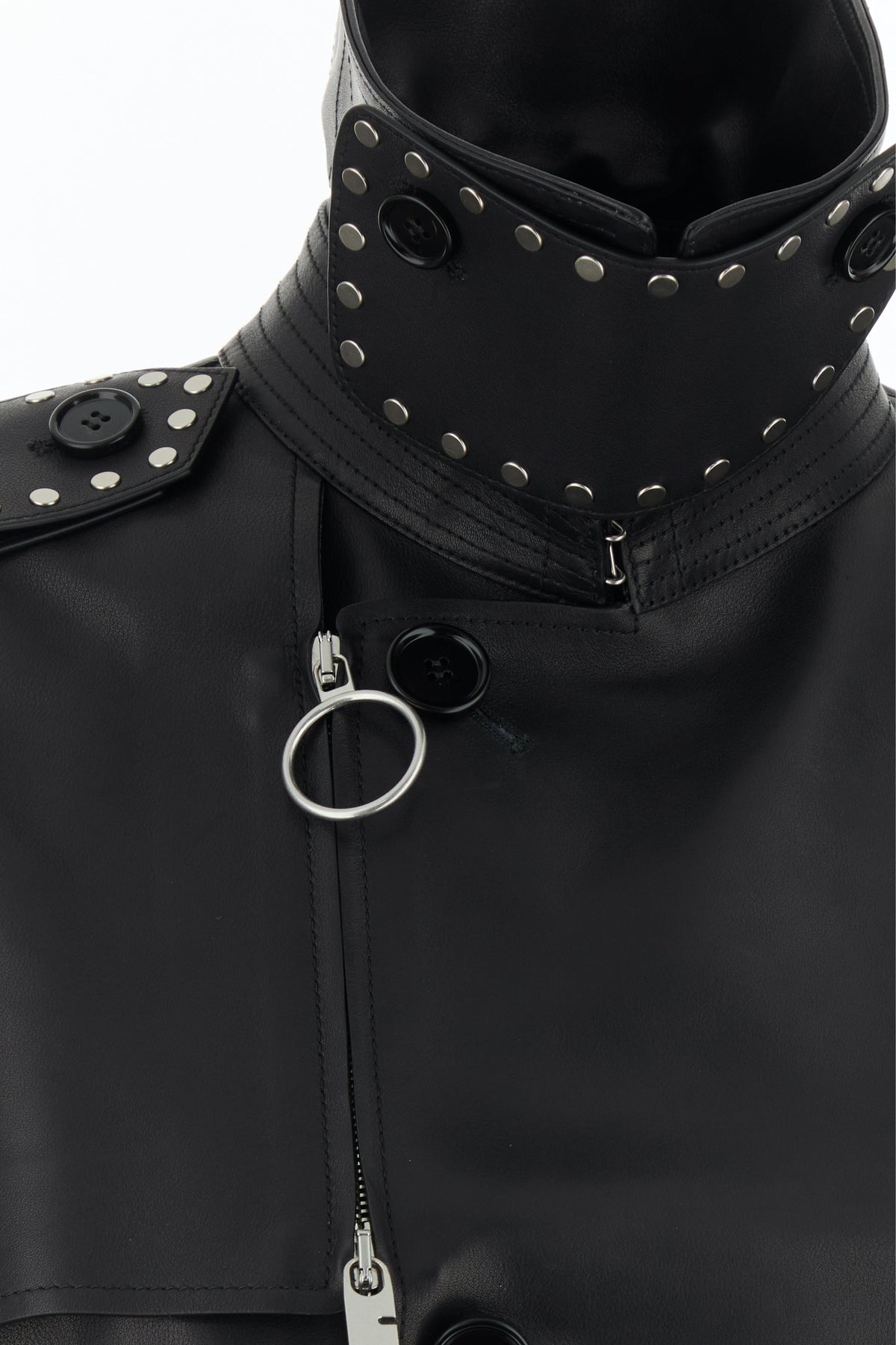 Black leather jacket - 5