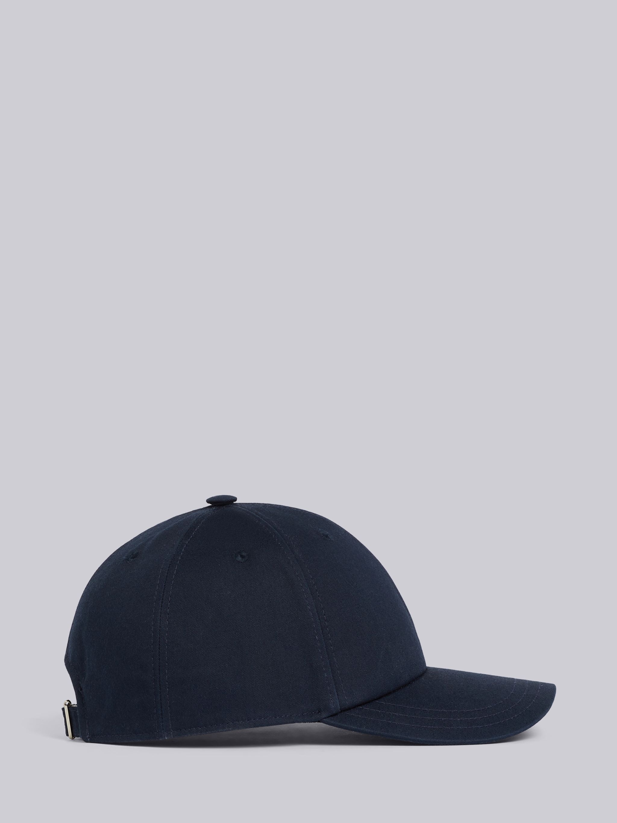 Navy Cotton Twill Baseball Cap - 3