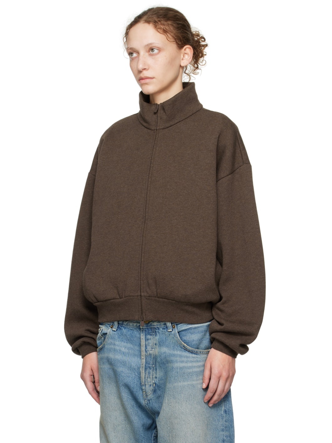 Brown Zip Jacket - 4