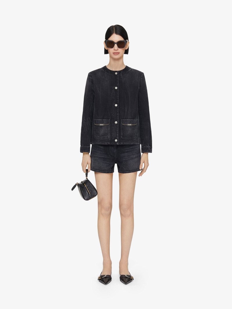 Givenchy JACKET IN DENIM WITH CHAINS DETAIL outlook
