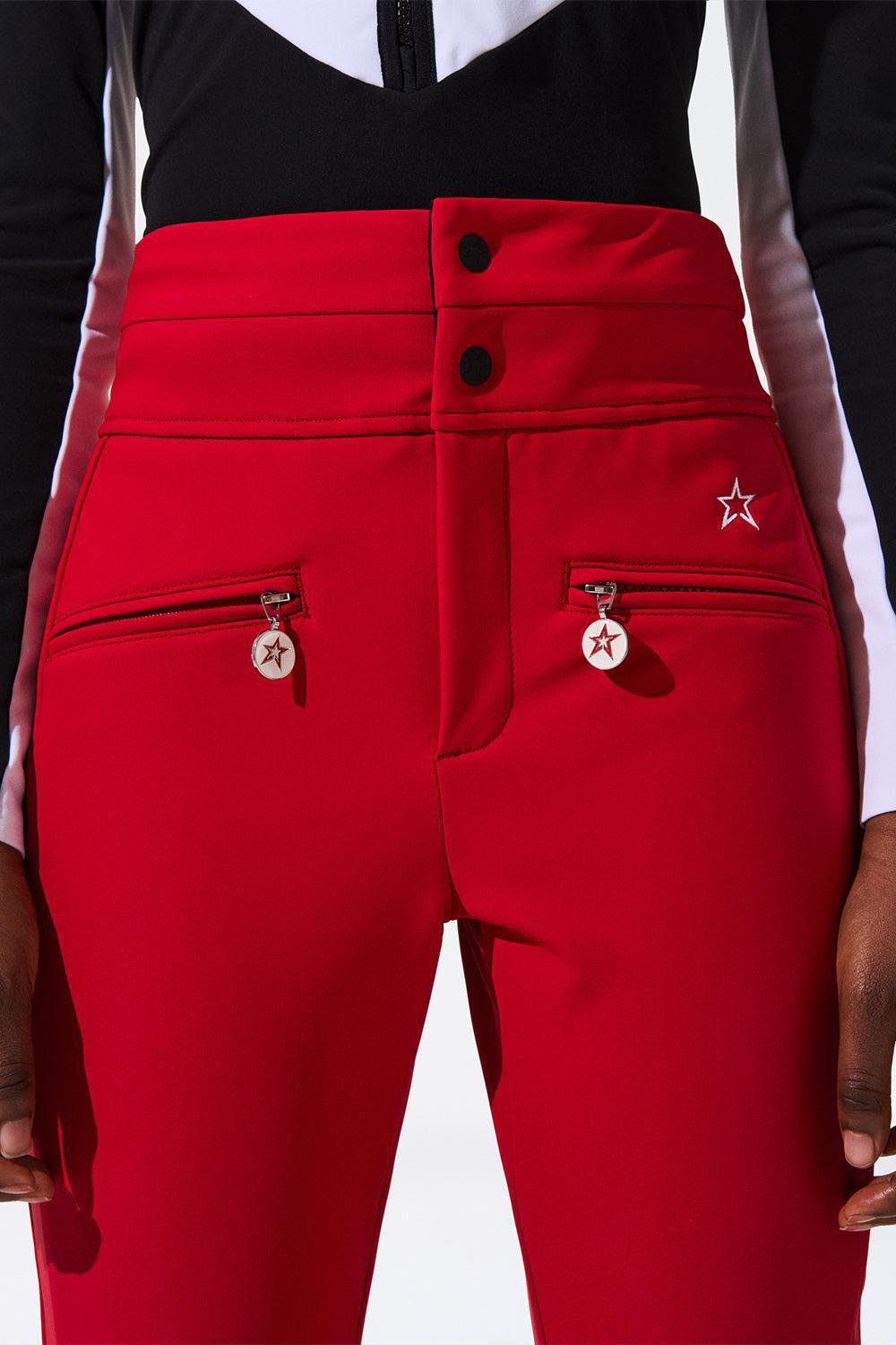 Aurora Flare Ski Pant - Red - 4