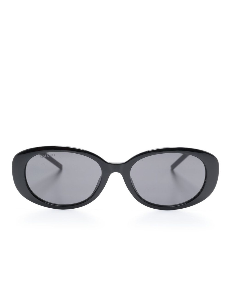 oval-frame sunglasses 1