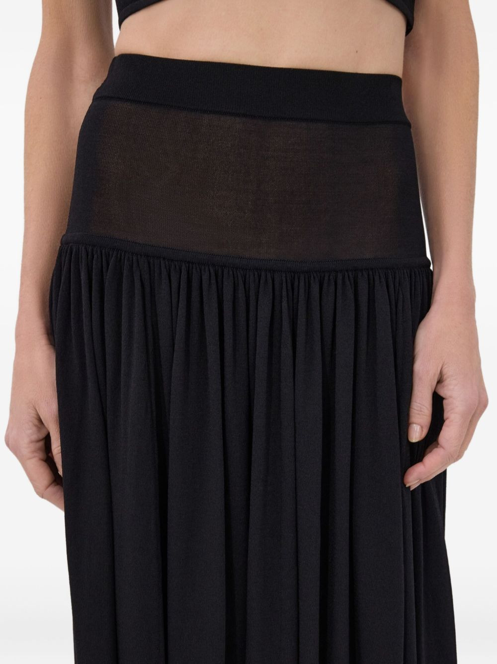 Romy gathered maxi skirt - 5