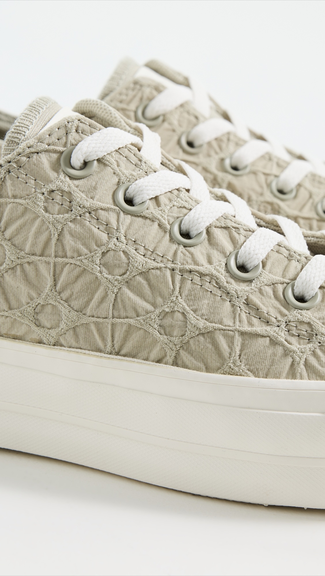 Chuck Taylor All Star Lift Platform Textured Material Sneakers - 5