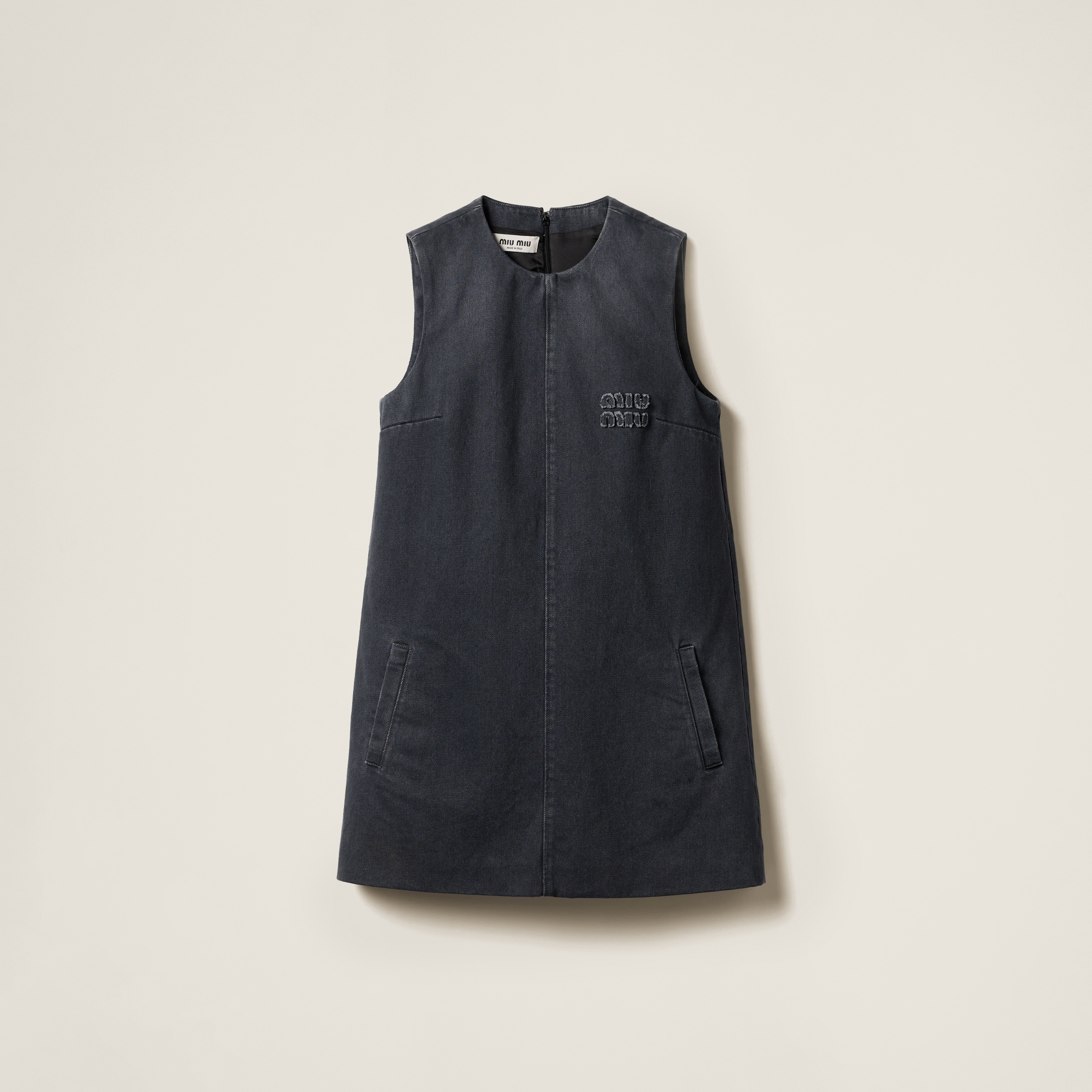 Drill mini-dress - 1