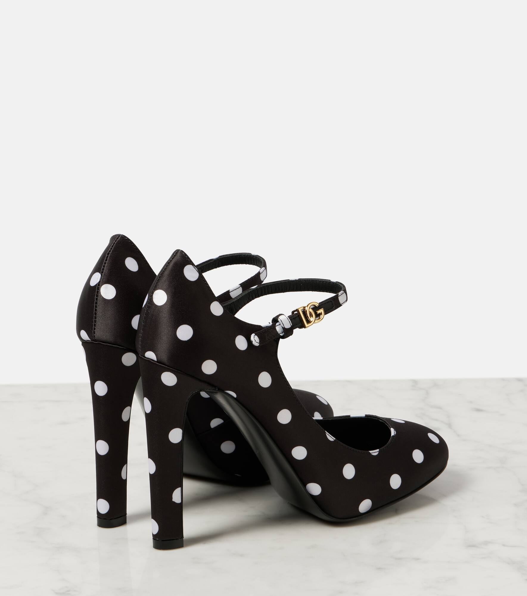 Sharon polka-dot Mary Jane pumps - 3