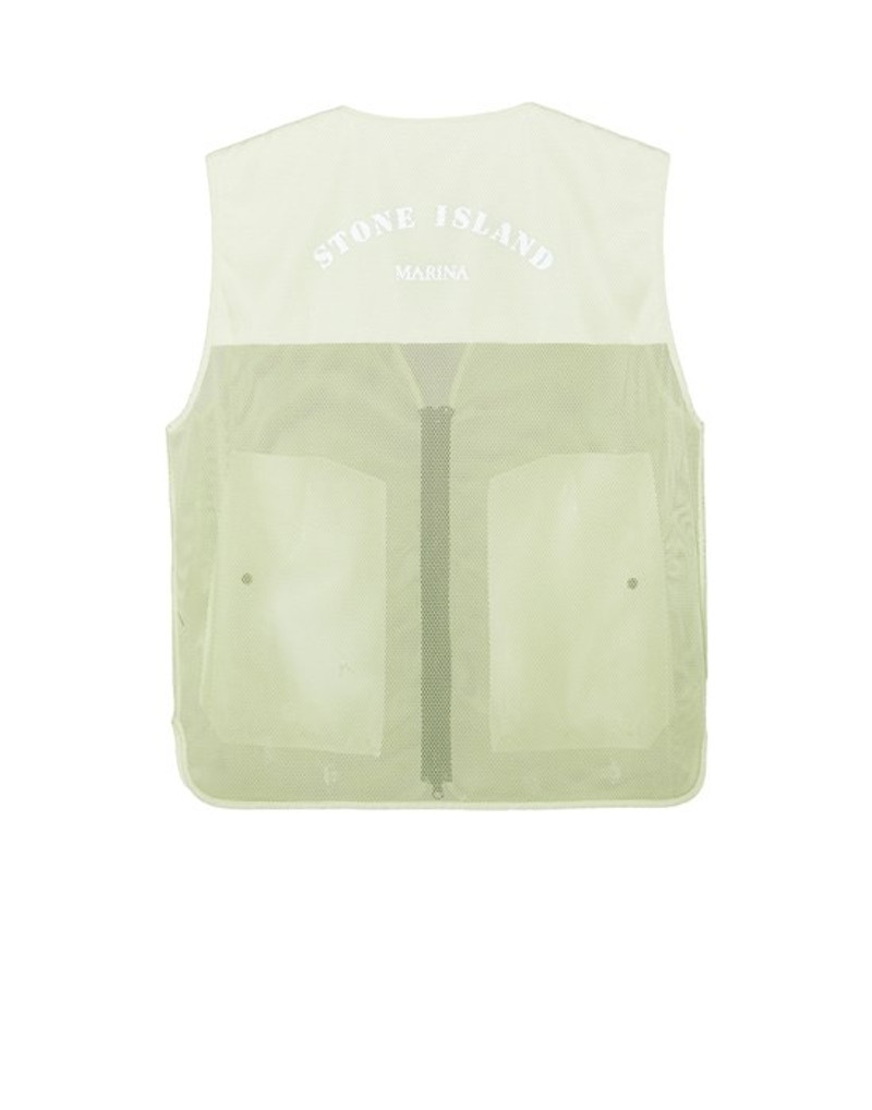 Stone Island 905X5 STONE ISLAND MARINA_ NYLON MESH / RIP STOP PRISMATICO LIGHT GREEN outlook