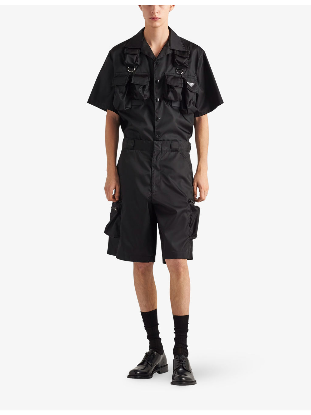 Re-Nylon Bermuda brand-plaque recycled-nylon shorts - 2