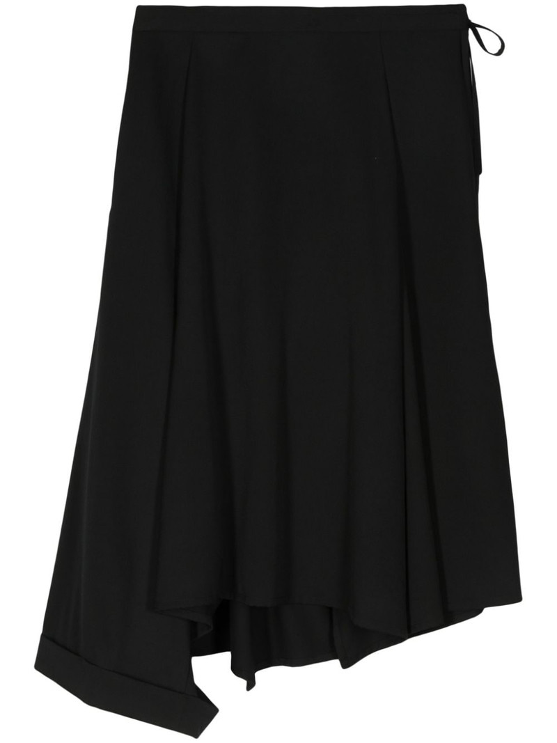 asymmetric wool midi skirt 1