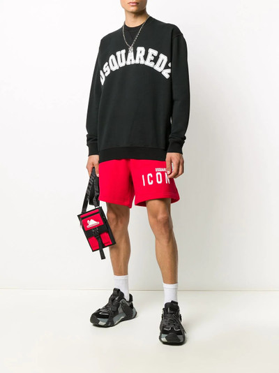 DSQUARED2 Icon logo-print track shorts outlook