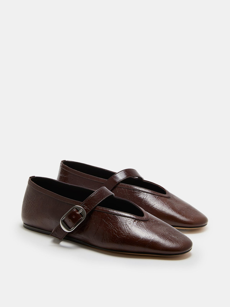 LE MONDE BÉRYL Stella Slipper / Brown Leather outlook