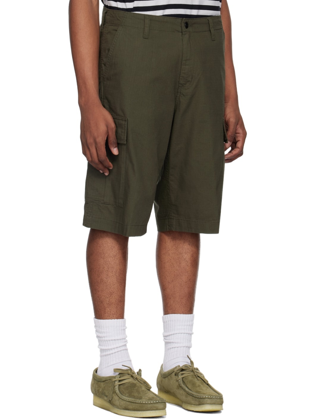 Khaki Regular Cargo Shorts - 2