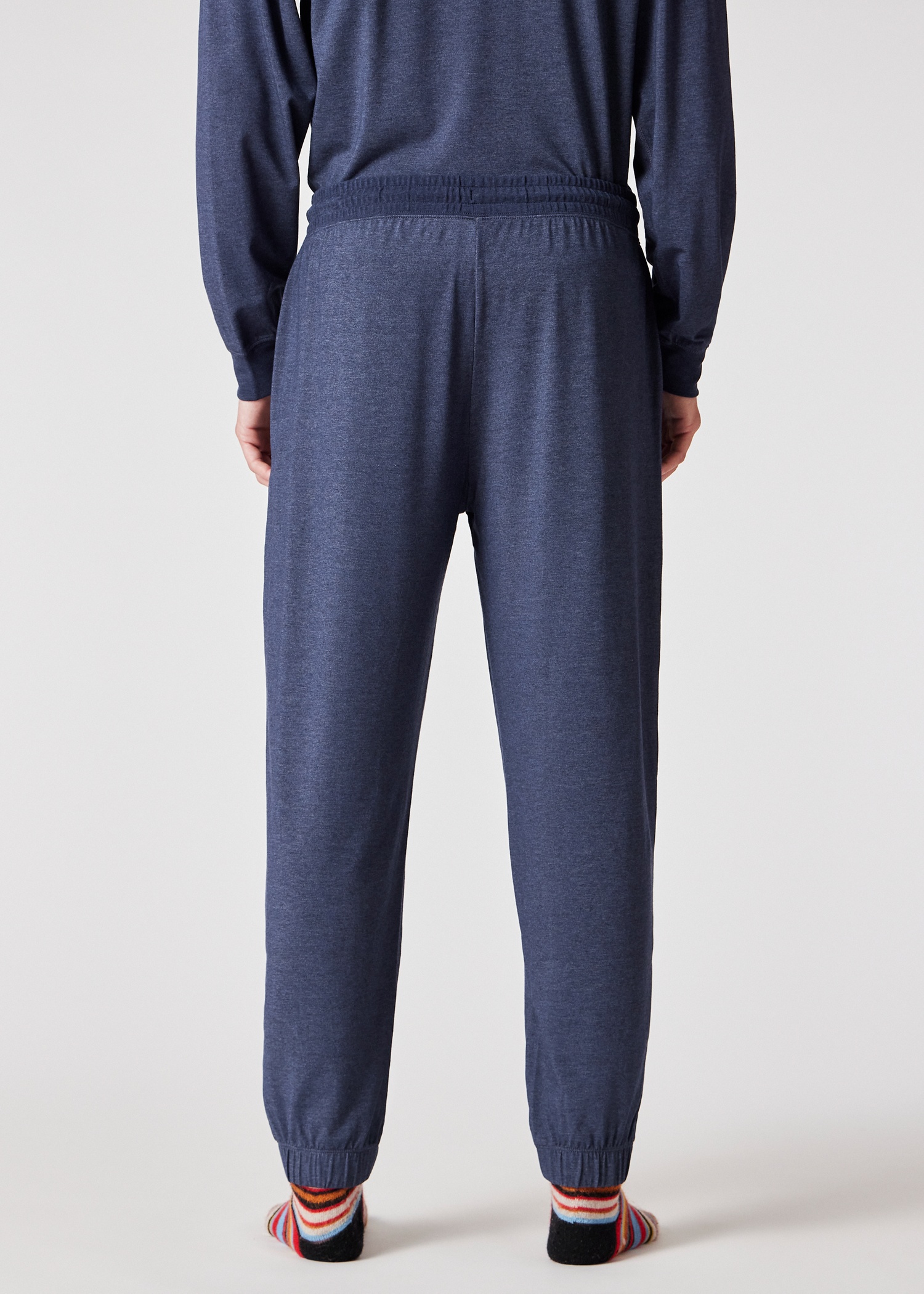 Denim Blue Modal-Blend Lounge Pants - 4