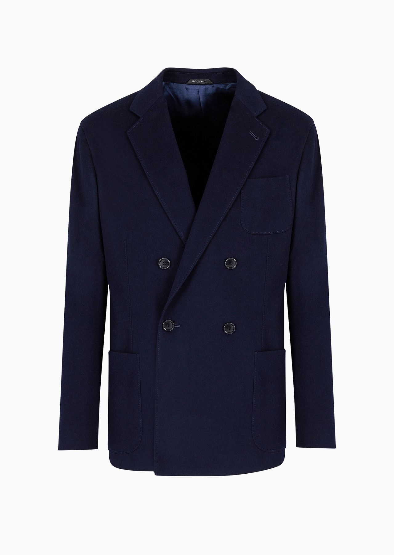 Giorgio Armani Vicuña double-breasted jacket in pure lightweight vicuña cloth - 1