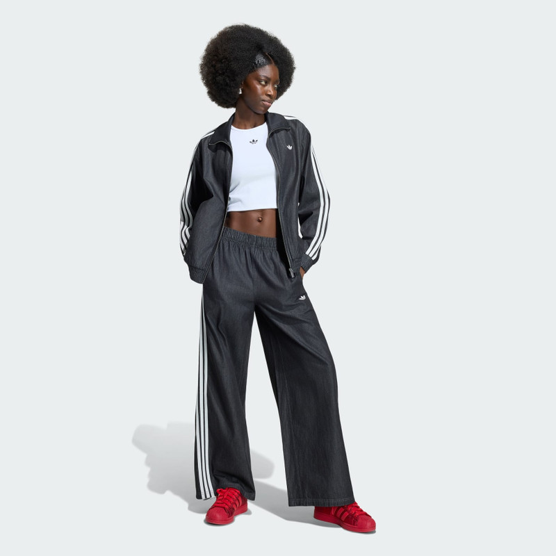 ADIDAS ORIGINALS SUMMER GLOW DENIM WIDE LEG PANTS 4