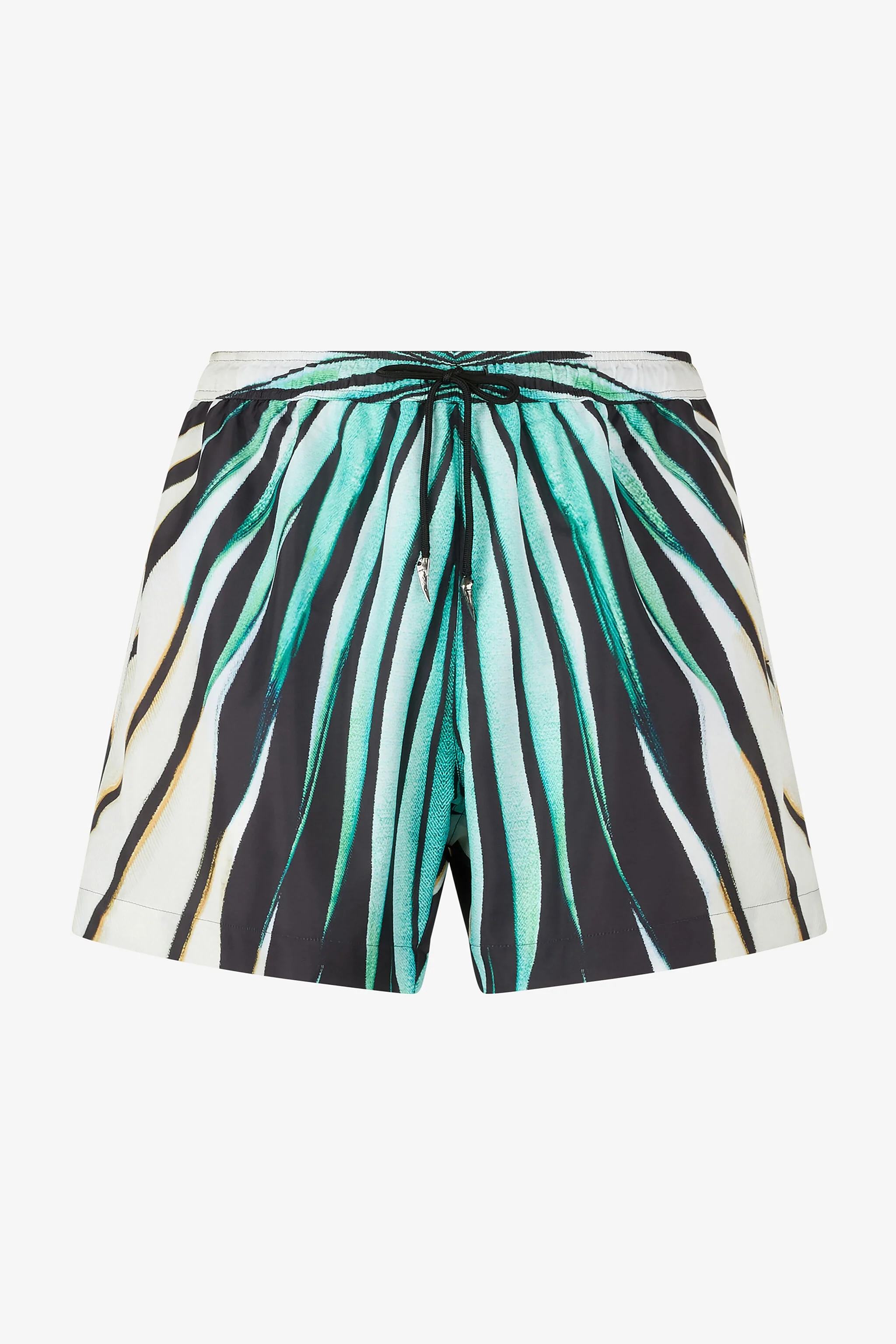 Ray Of Gold Print Nylon Sea Shorts - 1