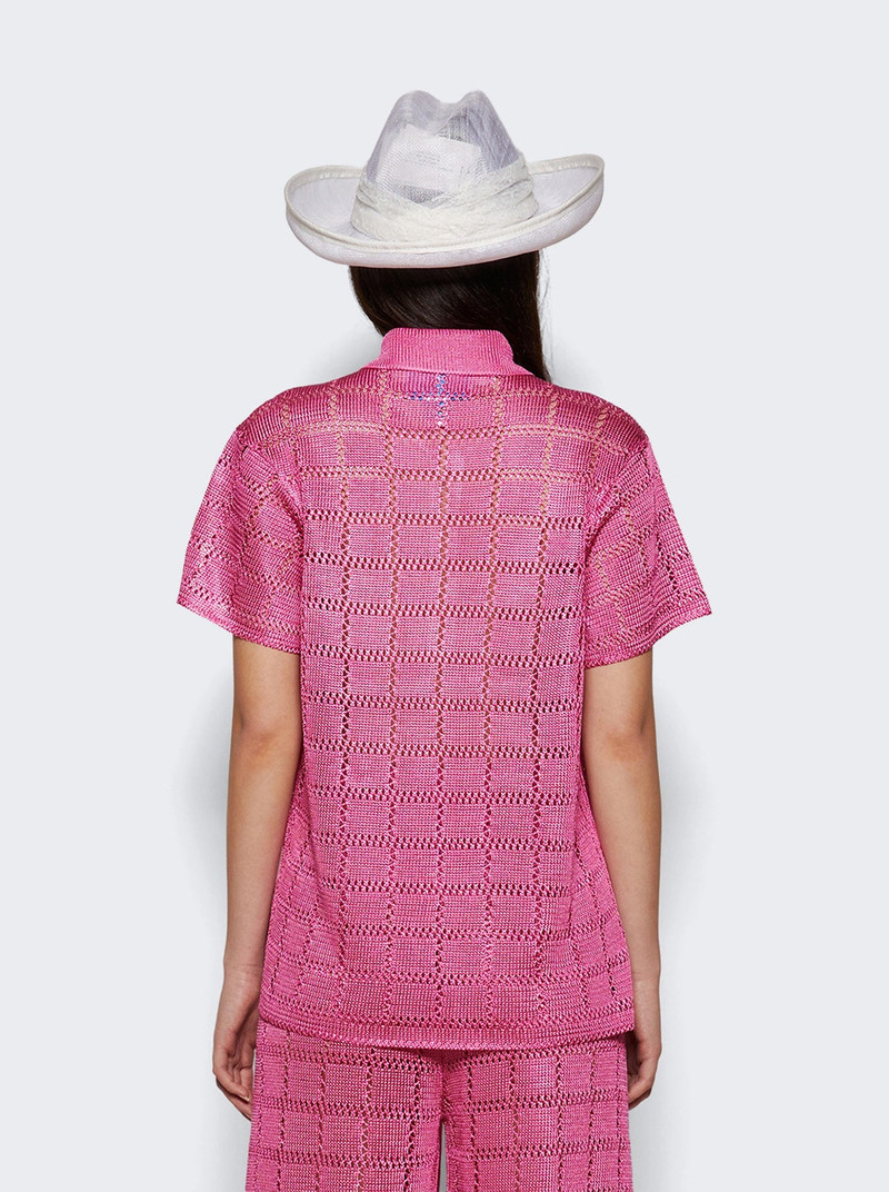 Short Sleeve Patchwork Shirt Hibiscus 4