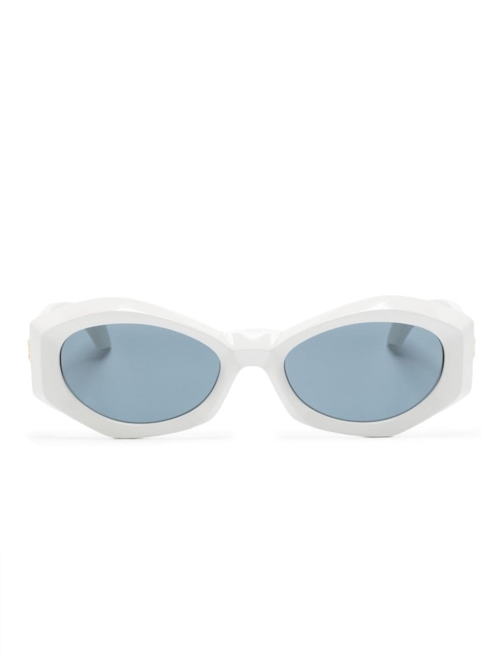 oval-frame sunglasses - 1