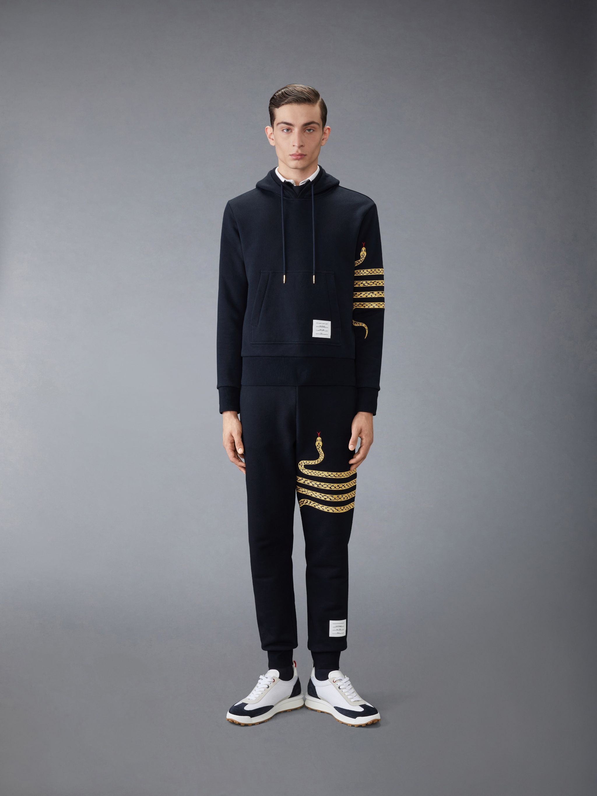Thom Browne LUNAR NEW YEAR 4-BAR HOODIE | REVERSIBLE