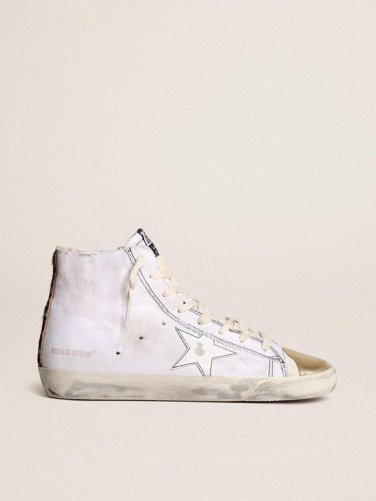 【送料&関税込】Golden  francy White Leather Sneakers Golden Goose Francy LAB sneakers with white leather star and