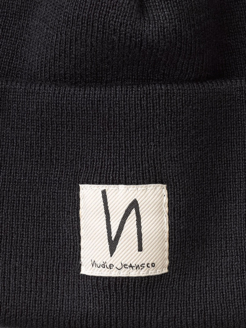 Nudie Jeans Falksson Beanie Black outlook