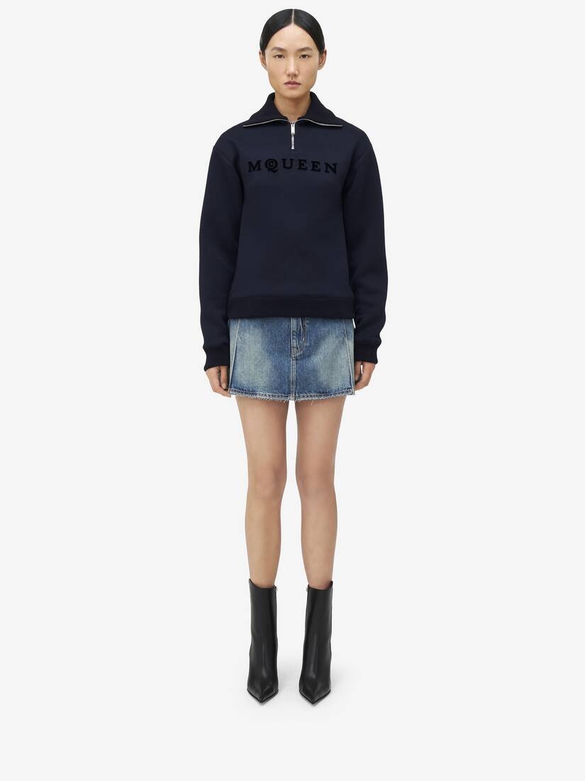 McQueen Logo Zip Sweatshirt - 3