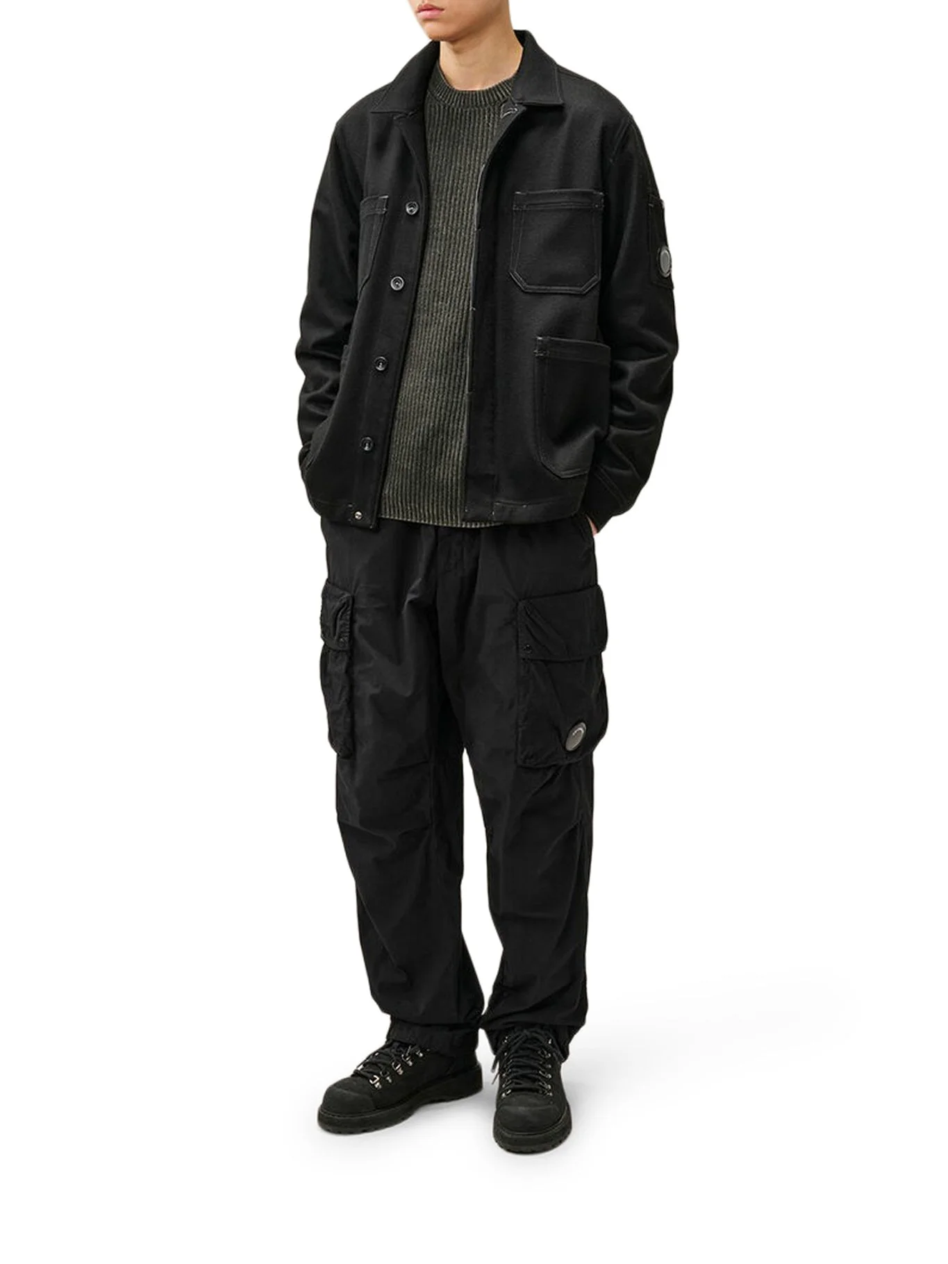 WOOL FELT OVERSHIRT - 1