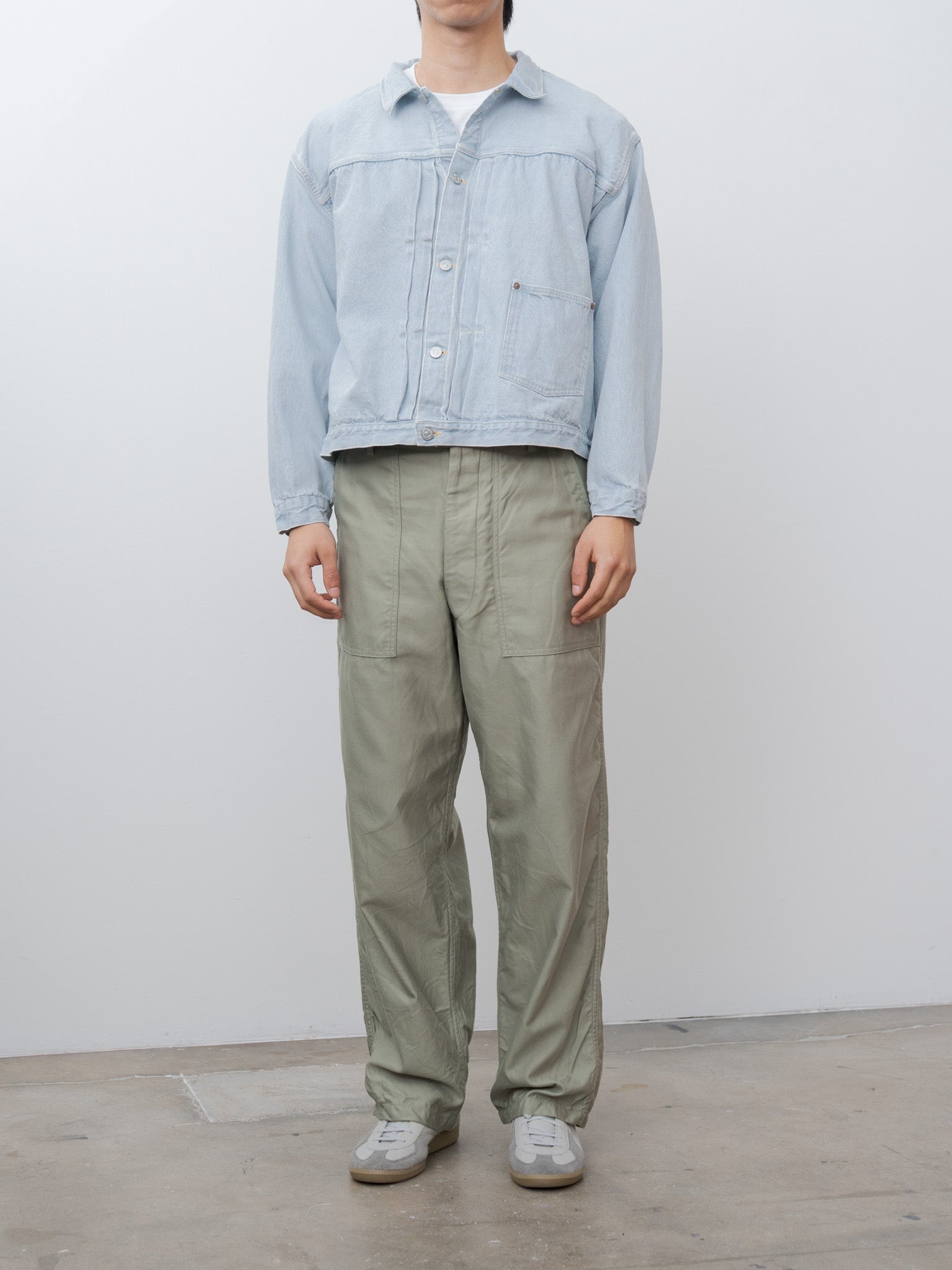 Denim Trucker 1P Jacket - Indigo Ice Wash - 3