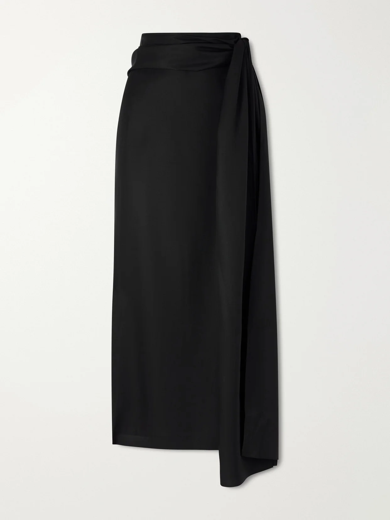 Helena Silk-twill Midi Skirt - 1