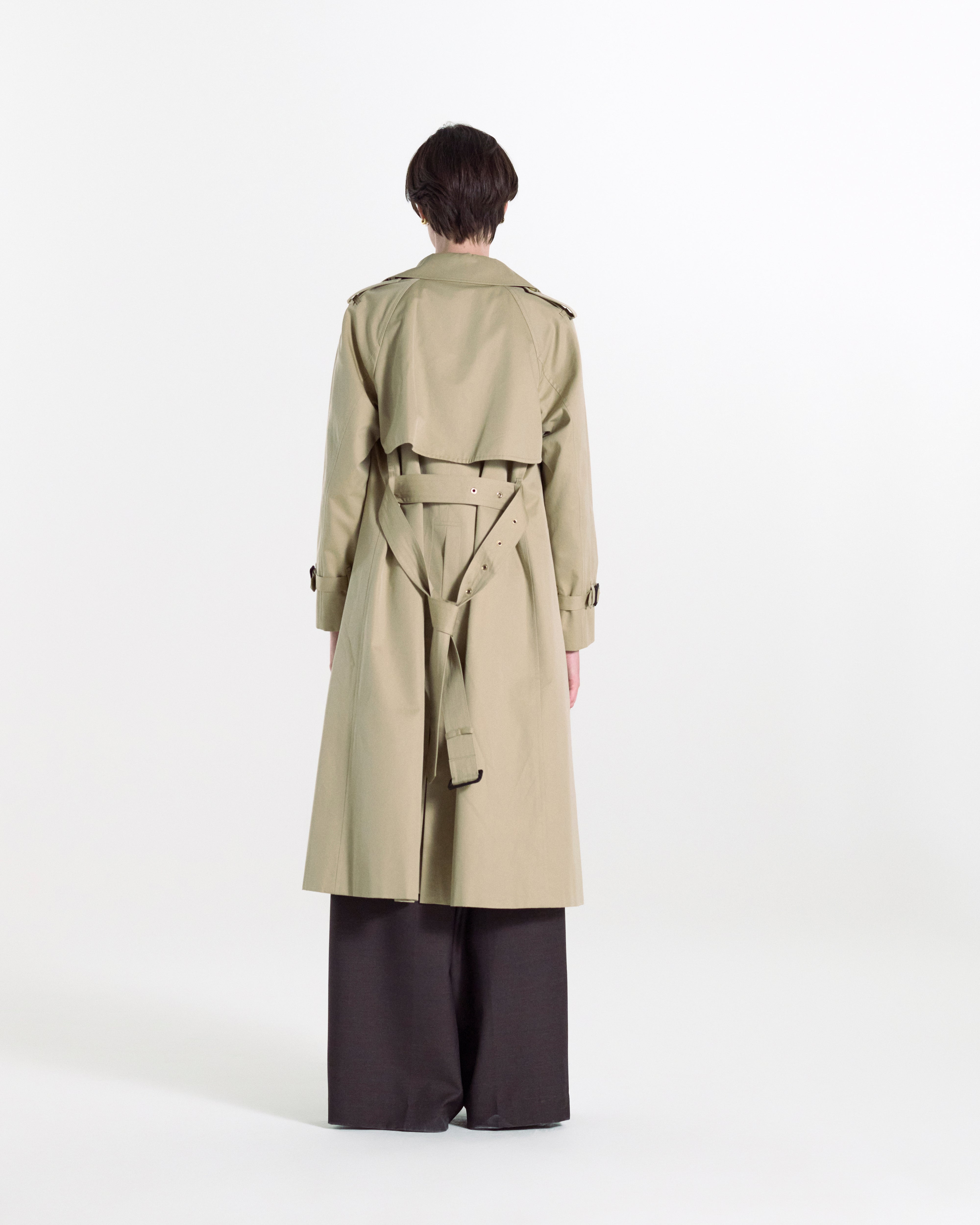 Forrest Gabardine Double Breasted Trench Coat - 3