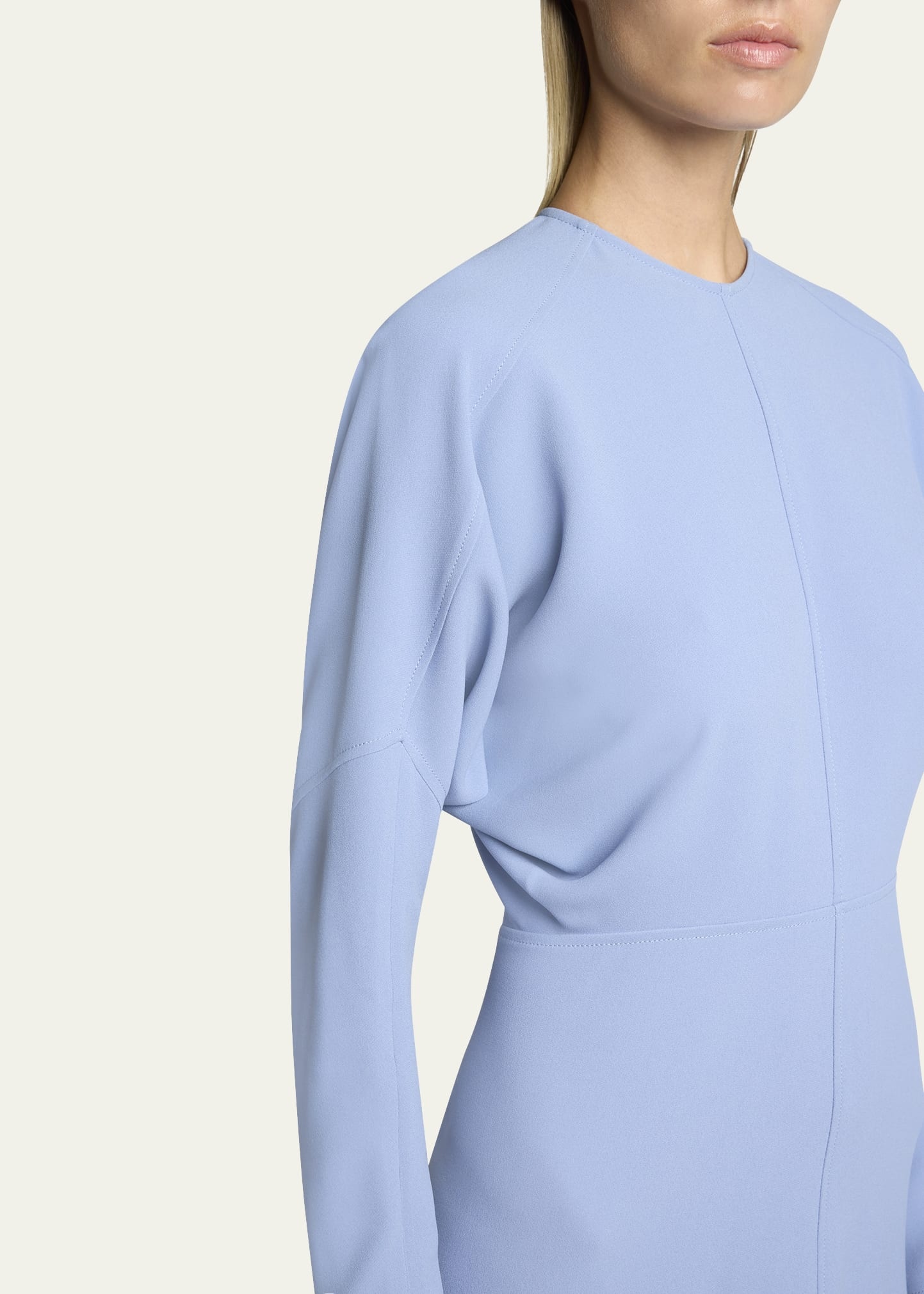 Classic Dolman Sleeve Midi Dress - 5
