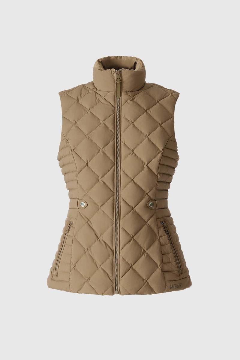 STEFANIA Diamond Quilted Down Vest 1
