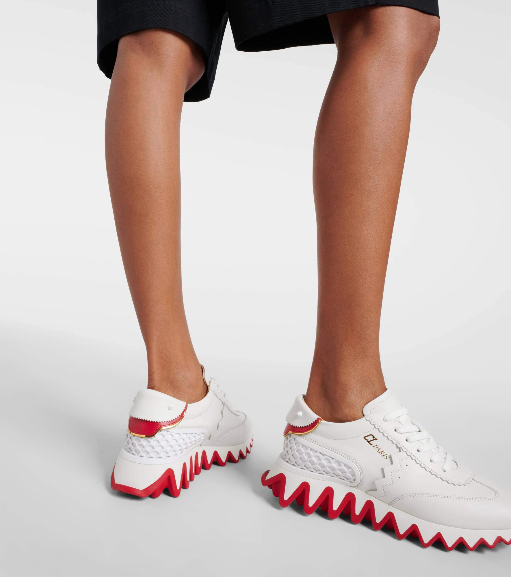 Loubishark leather sneakers - 7