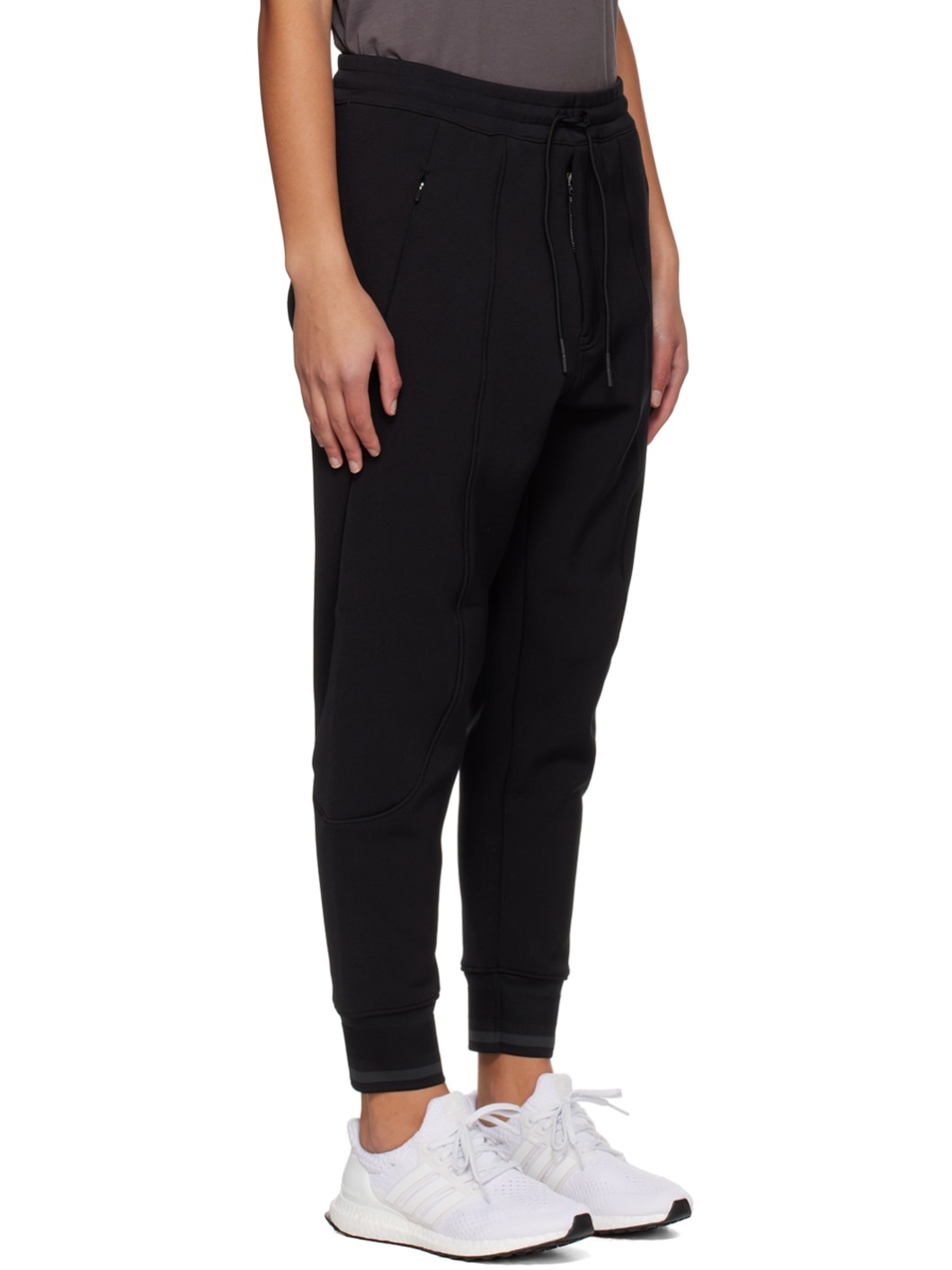 Black Relaxed-Fit Lounge Pants - 2