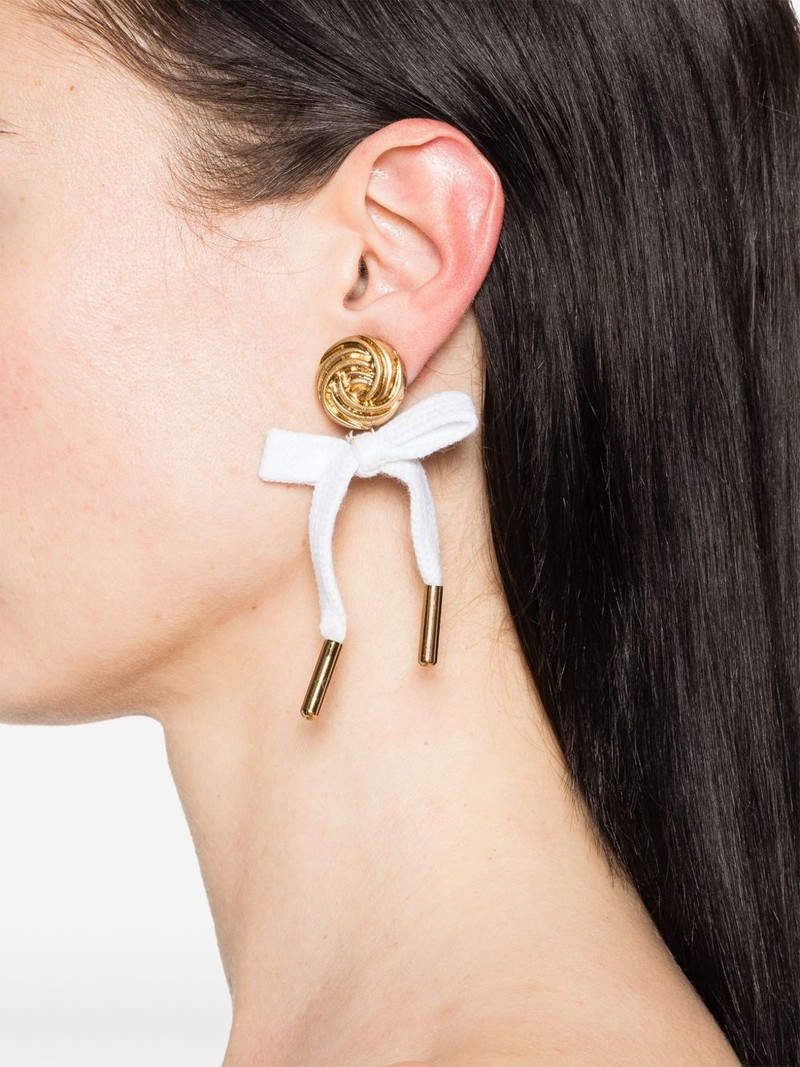 Moschino bow-embellished earrings outlook