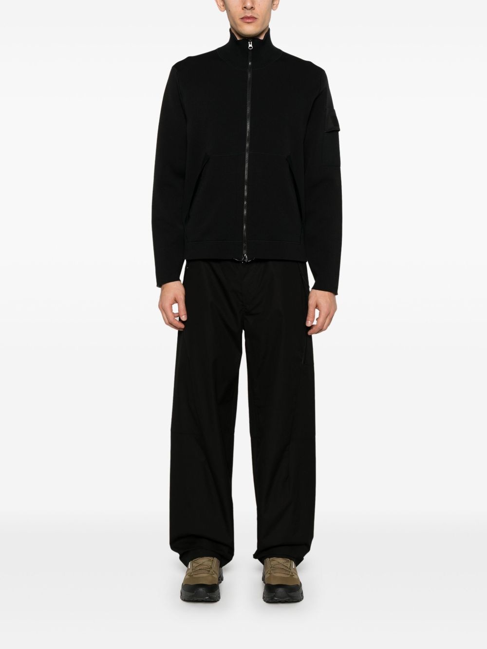 logo-patch cargo trousers - 2