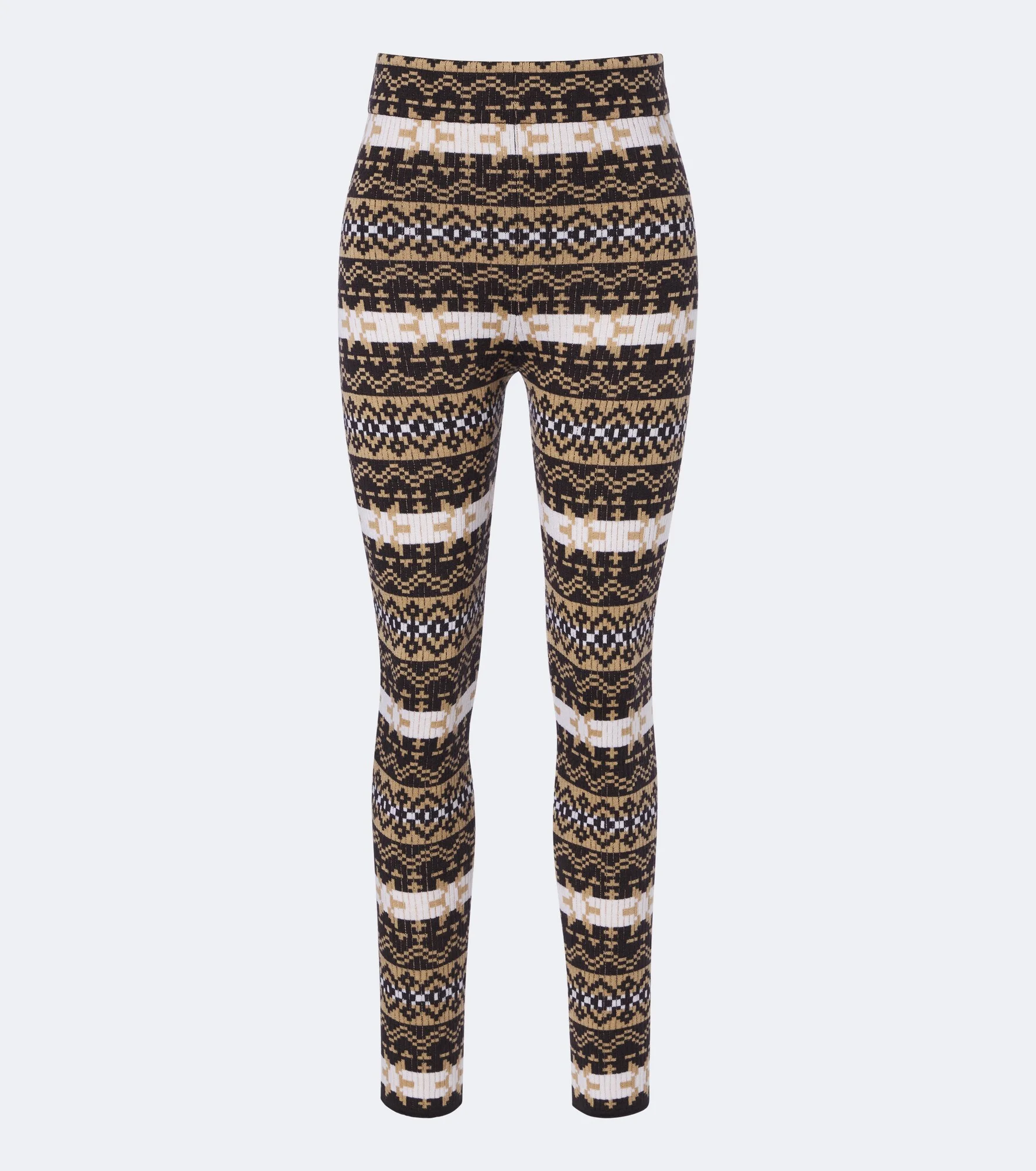 Knitted virgin wool leggings - 1